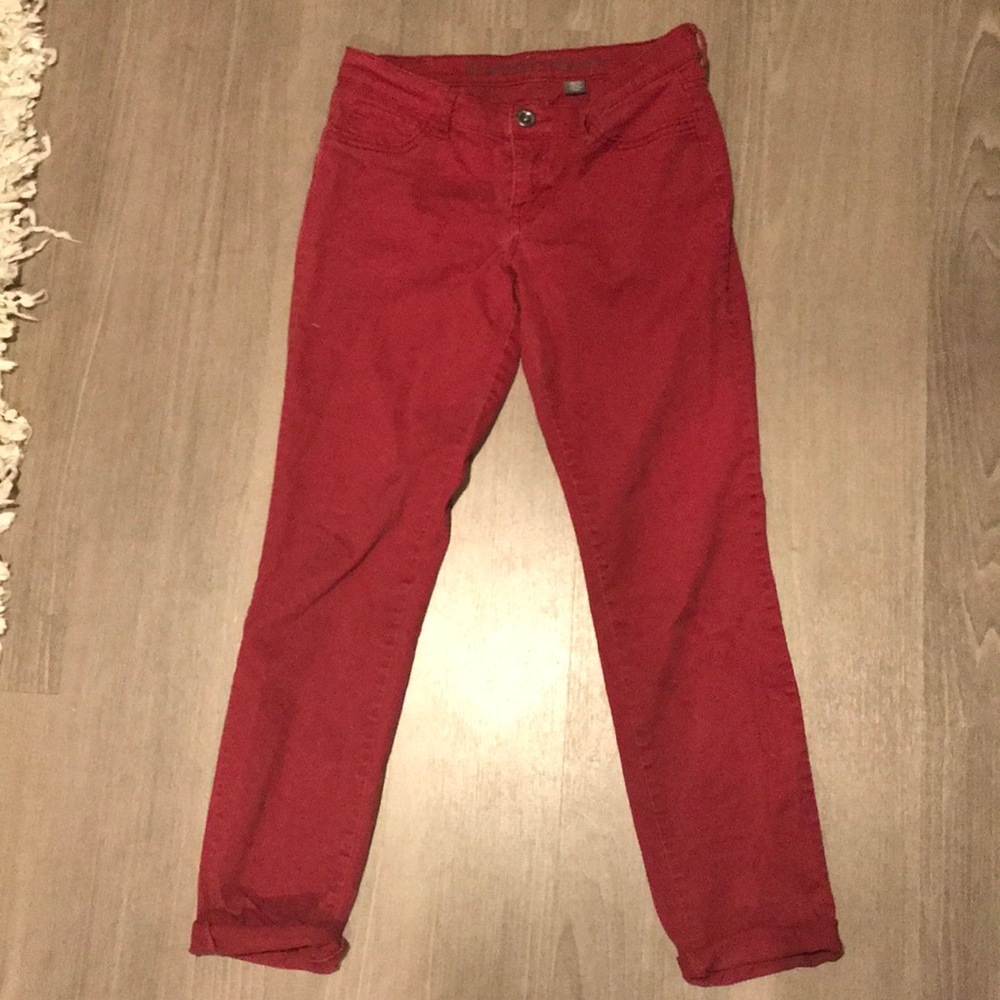 Red skinny jeans size 6- iJeans by buffalo